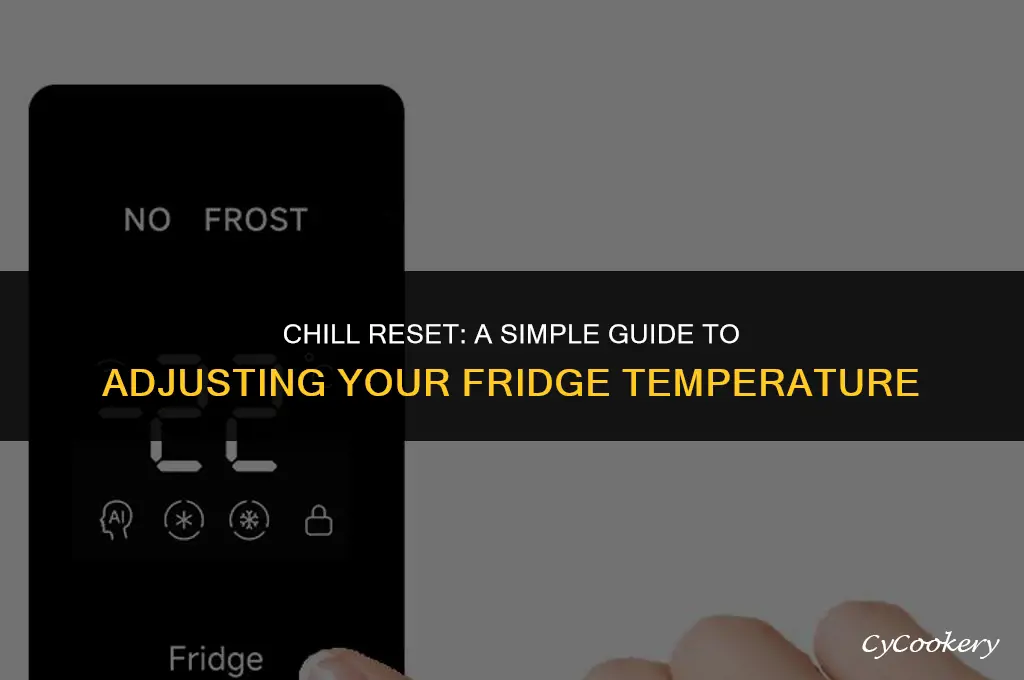how to reset the temp in a refrigerator