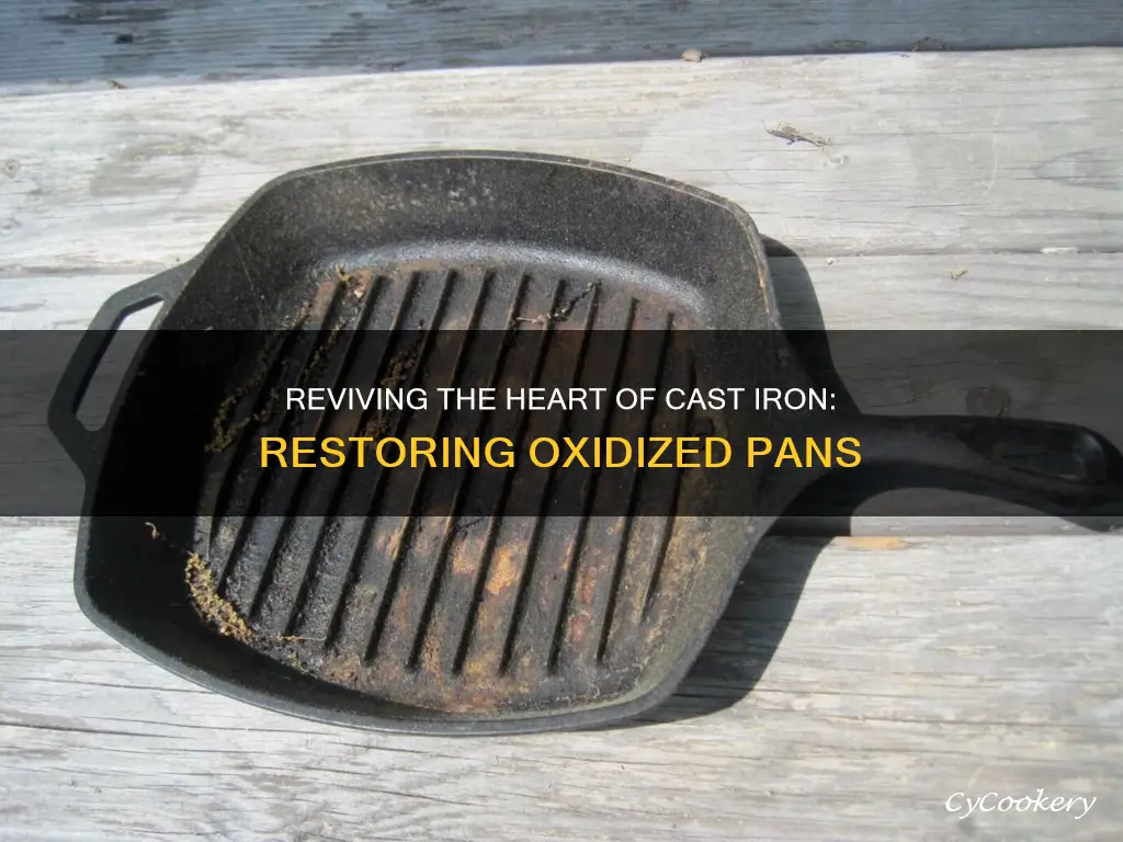 how to ressurect cast iron pan oxidized