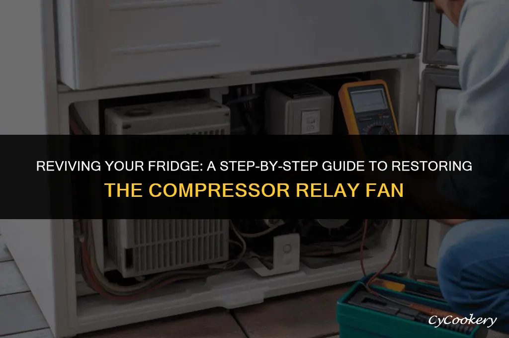 how to restore a refrigerator compressor relay fan