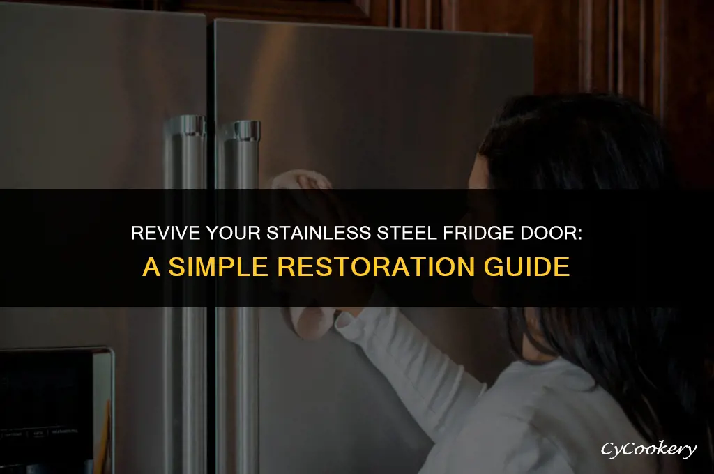 how to restore a stainless steel refrigerator door