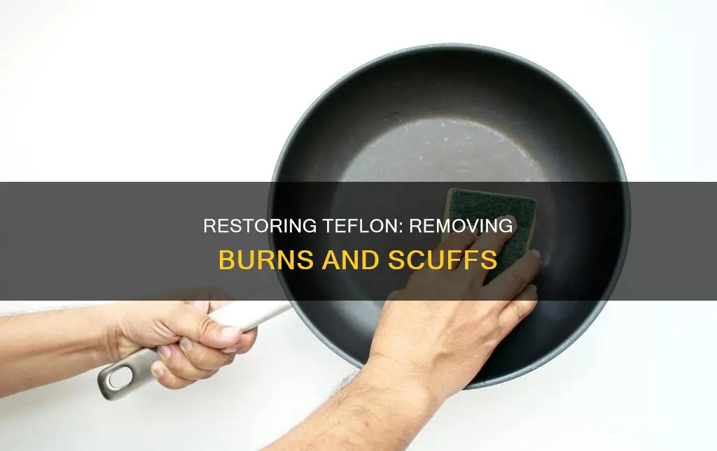 how to restore a teflon pan that has been burnt