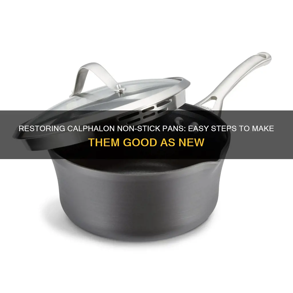 how to restore calphalon non stick pans