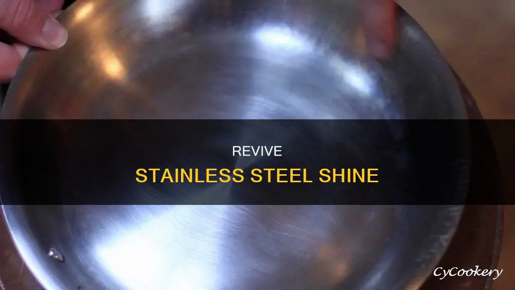 how to restore mirror finish to scratched stainless steel pan