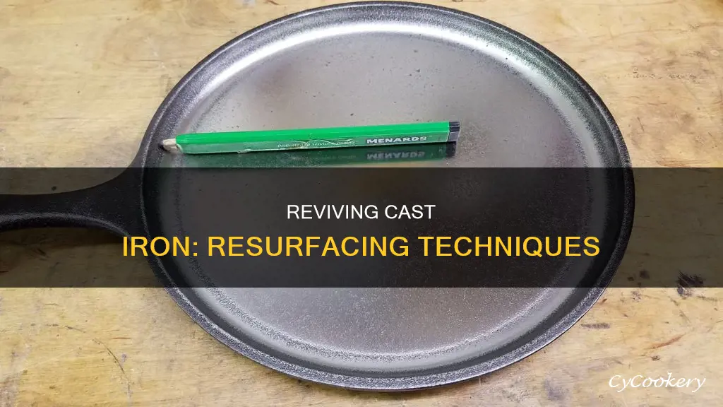 how to resurface a cast iron pan