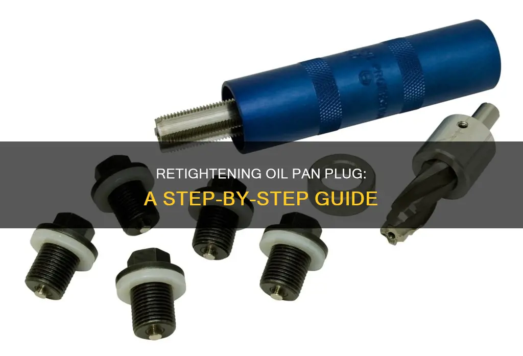 how to rethread oil pan plug