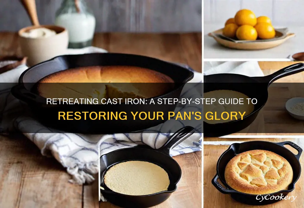 how to retreat a cast iron pan