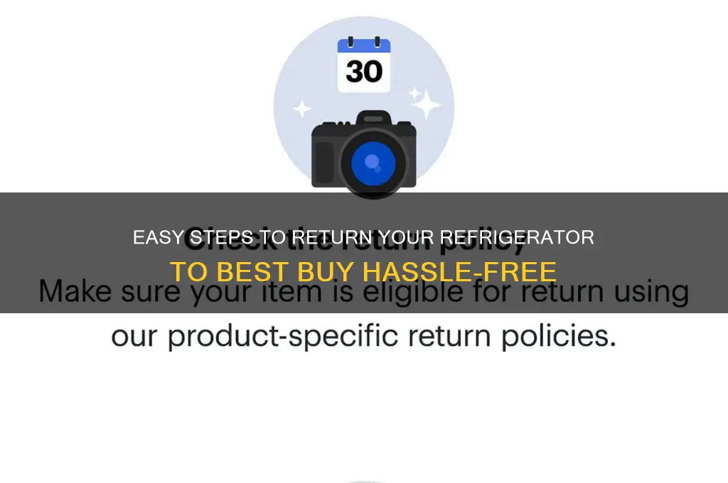how to return refrigerator to best buy