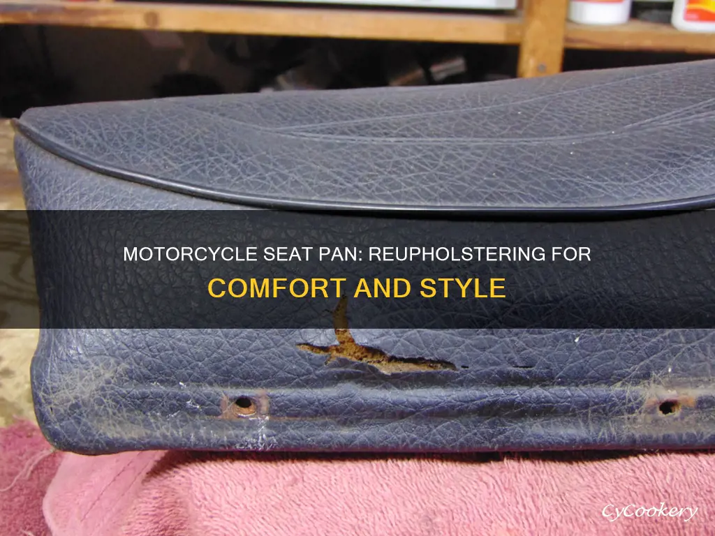 how to reupholster a metal motorcycle seat pan