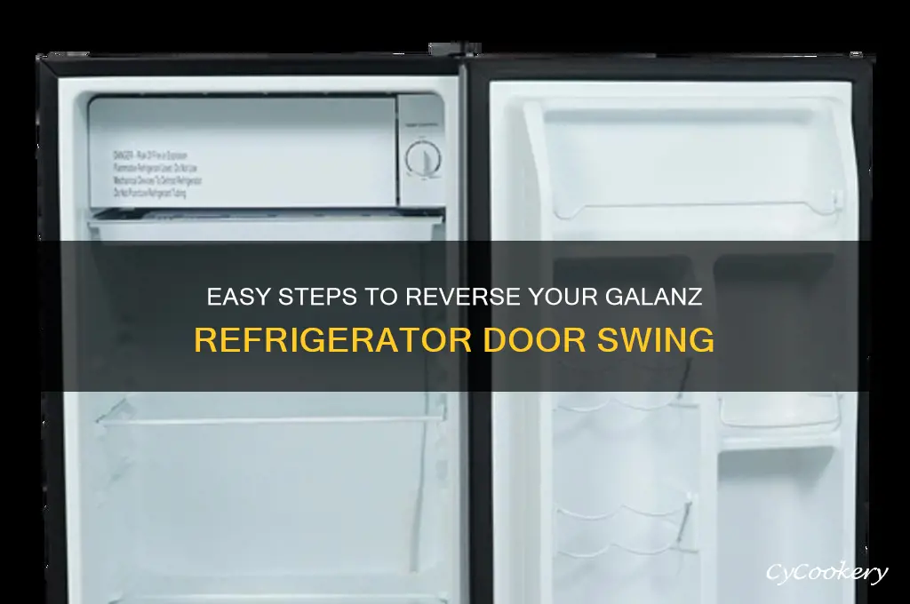 how to reverse a galanz refrigerator door