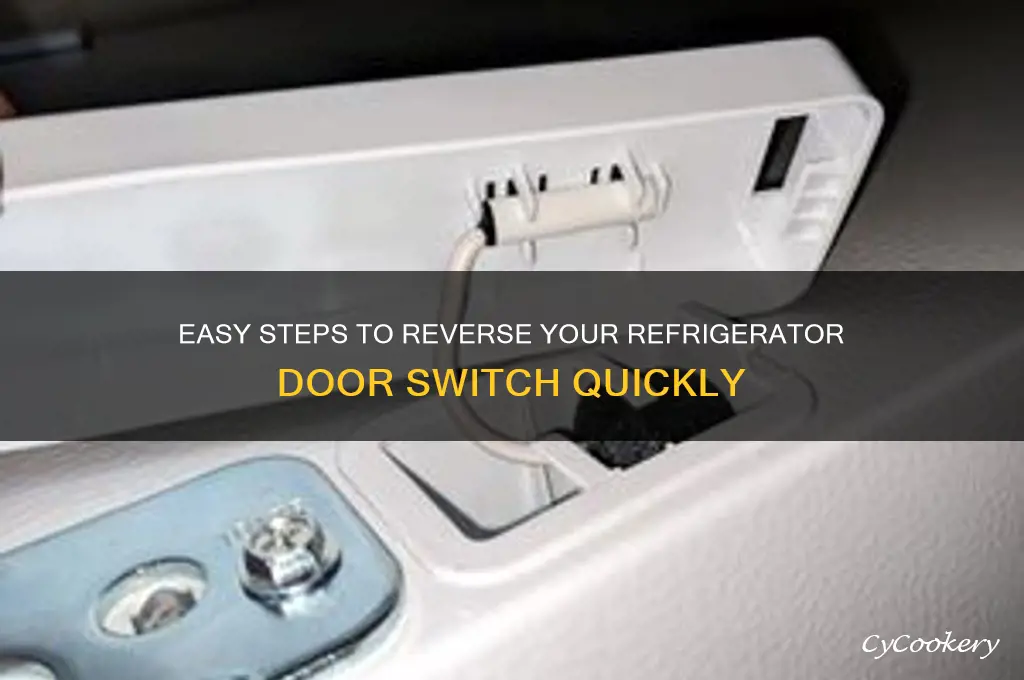 how to reverse a refrigerator door switch