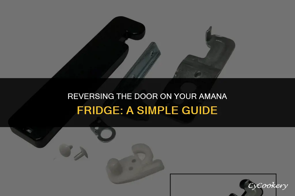 how to reverse the door on a amana refrigerator
