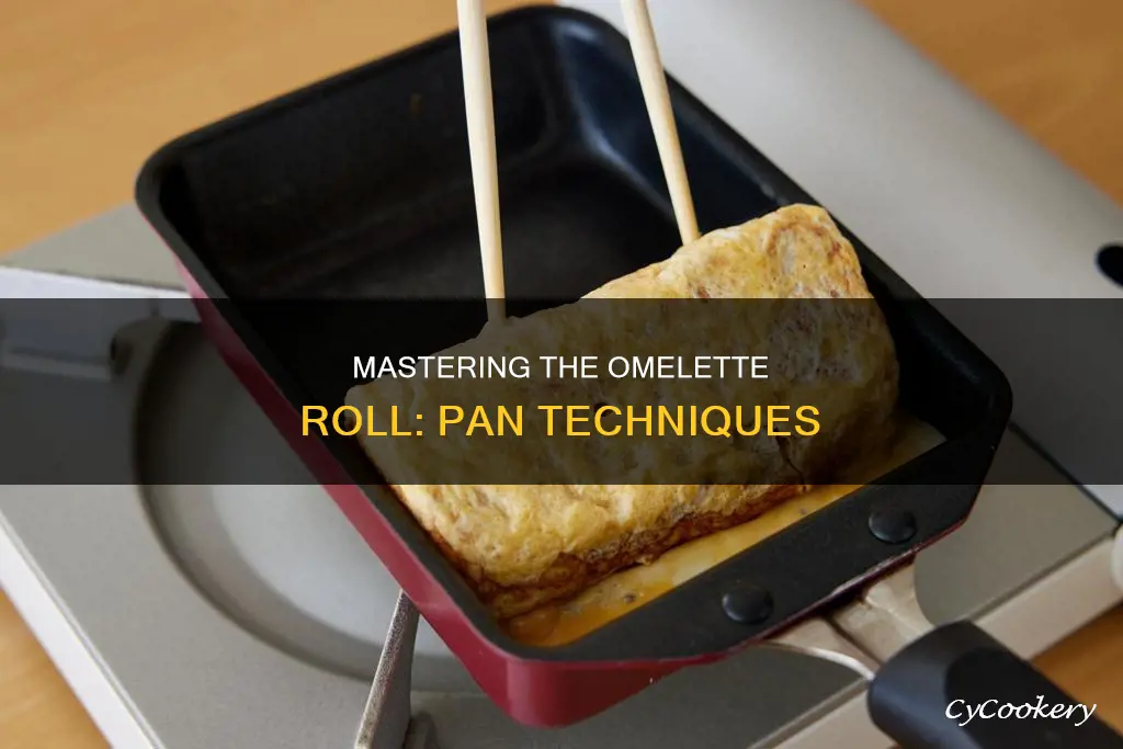 how to roll an omelette in a pan