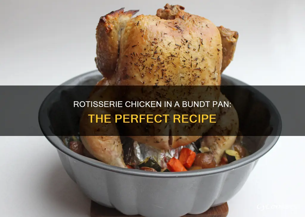 how to rotisserie a chicken in a bundt pan
