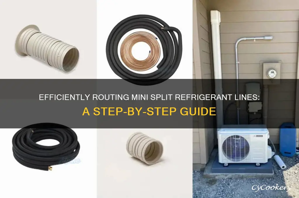 how to route mini split refrigerant lines