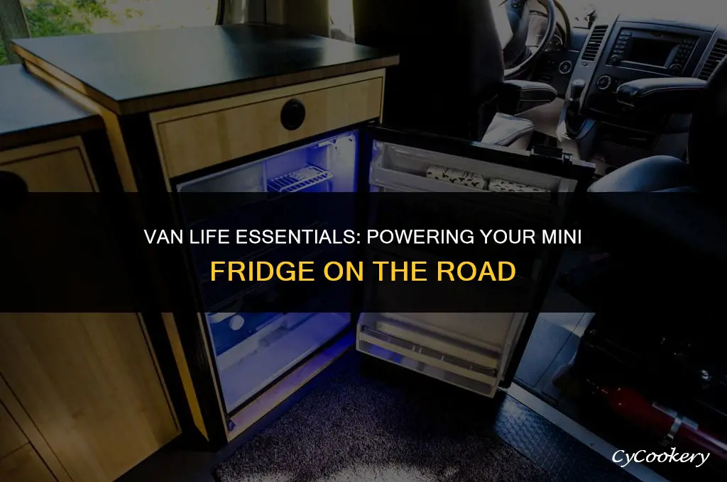 how to run a dorm refrigerator in your van