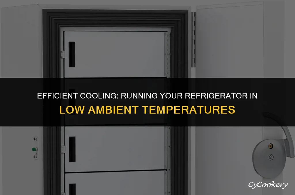 how to run a refrigerator at low ambient tempertures
