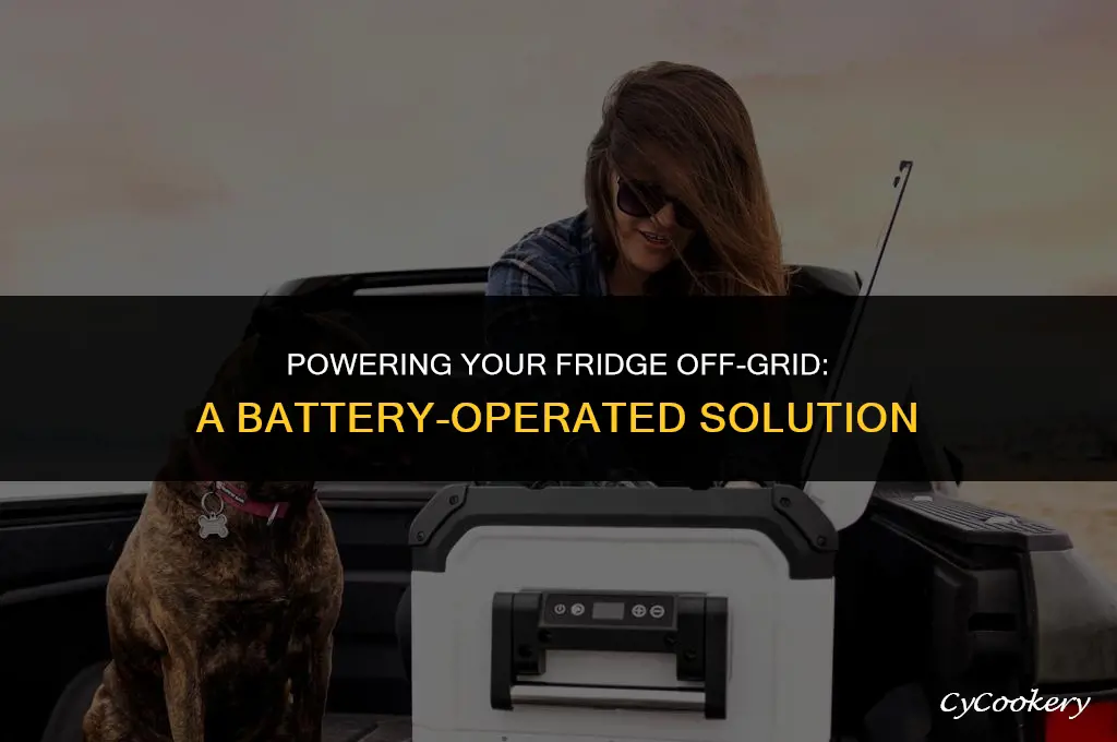 how to run a refrigerator on a battery