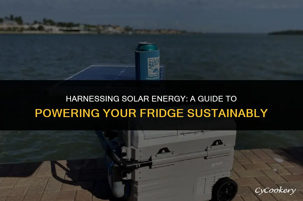 how to run a refrigerator on solar power