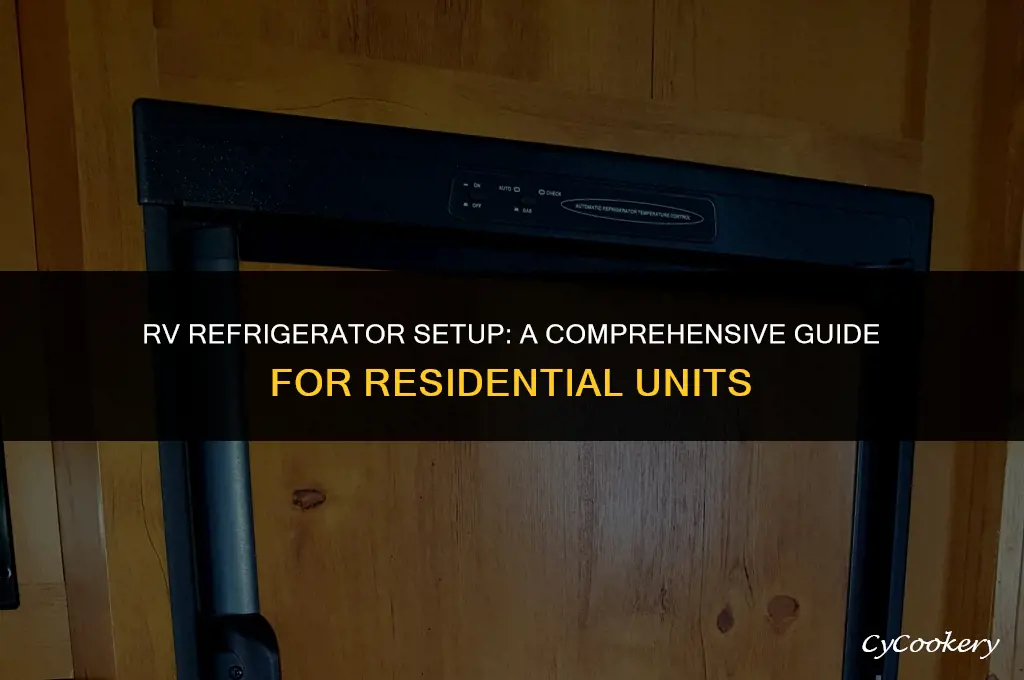 how to run a residential refrigerator in an rv