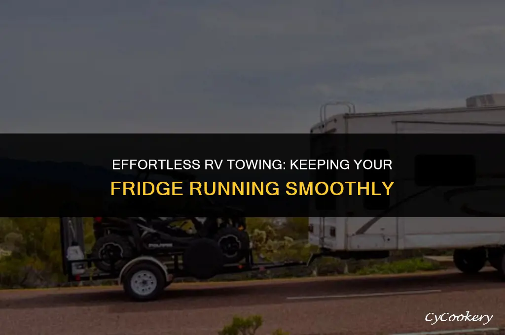how to run a rv refrigerator while towing