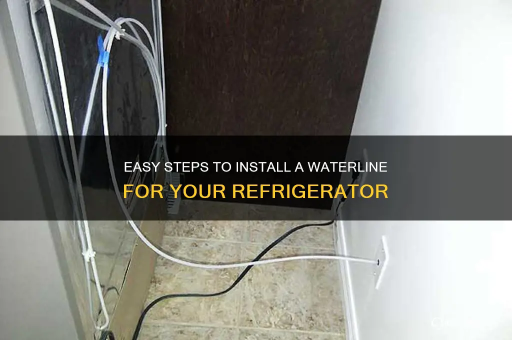 how to run a waterline for refrigerator