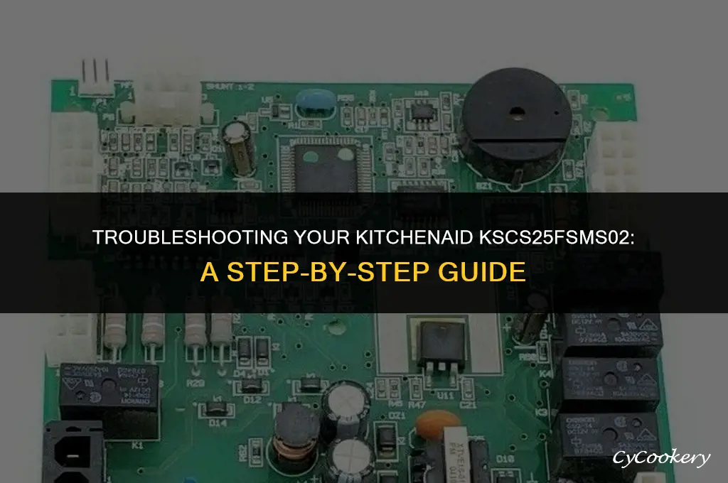 how to run diagnostics for kitchenaid refrigerator kscs25fsms02