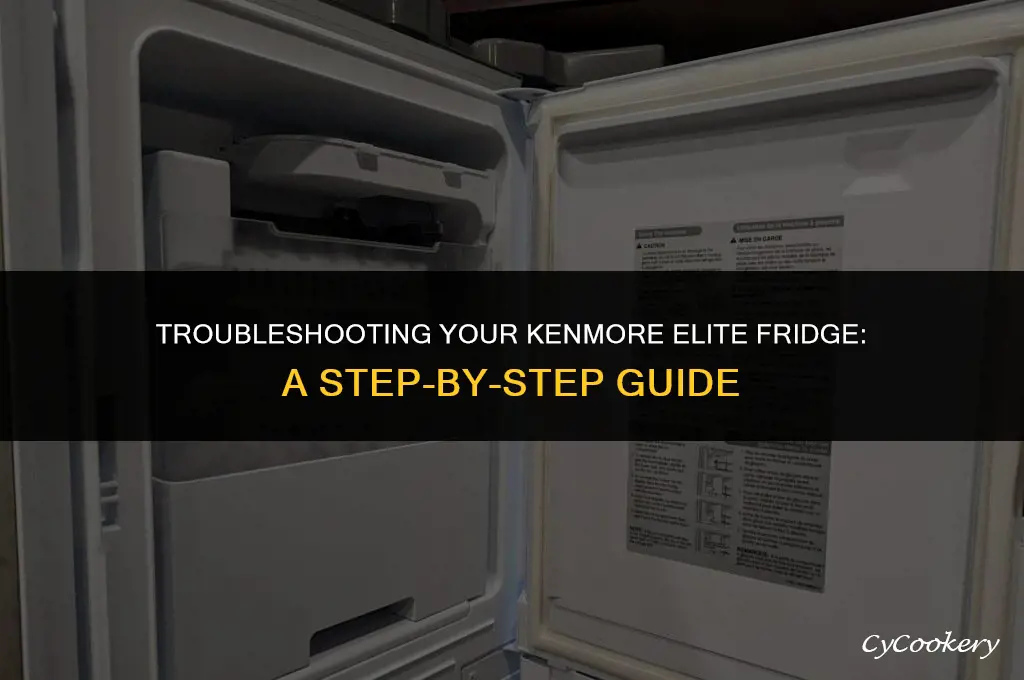how to run diagnostics on kenmore elite refrigerator