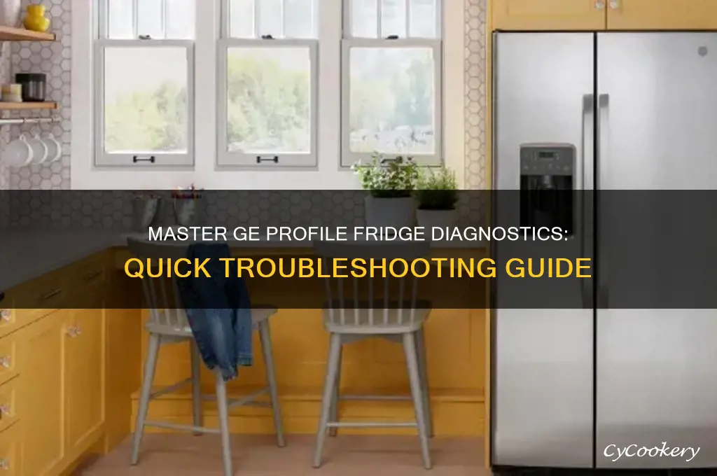 how to run ge profile refrigerator diagnostics