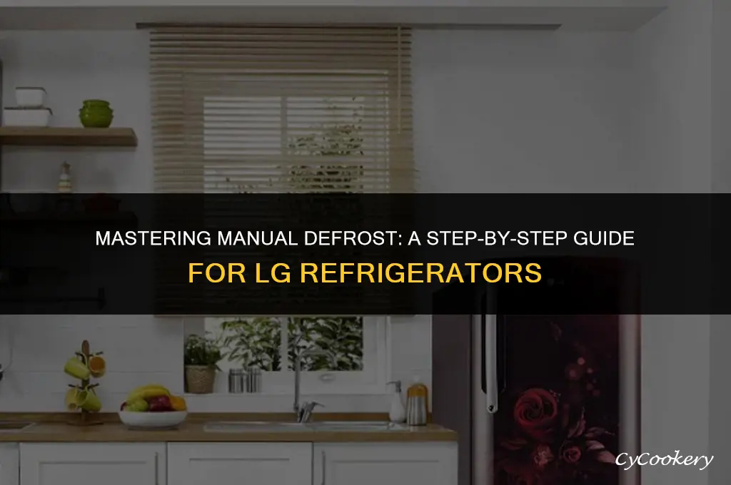 how to run lg refrigerator through manual defrost