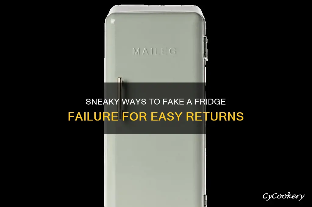 how to sabotage a refrigerator so you can return it