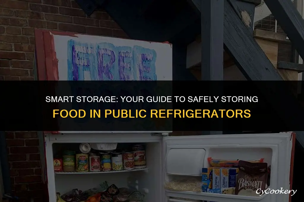 how to safely store food in public refrigerator