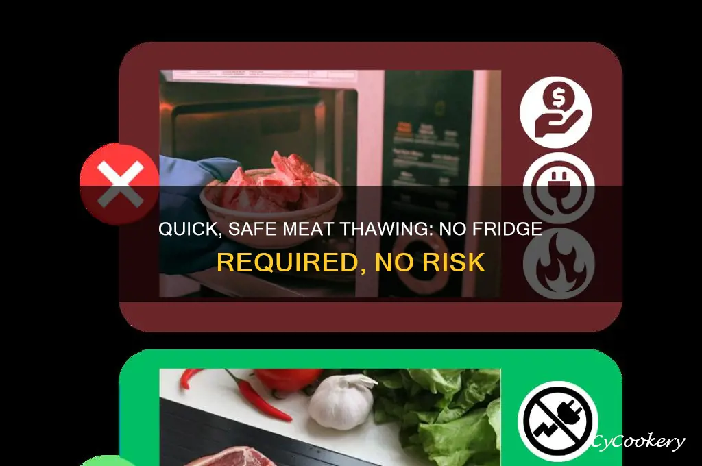 how to safely thaw meat without refrigeration