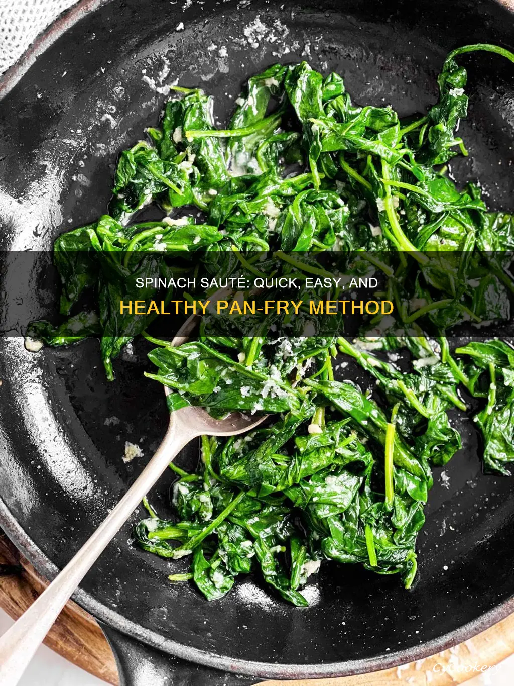 how to saute spinach in a pan