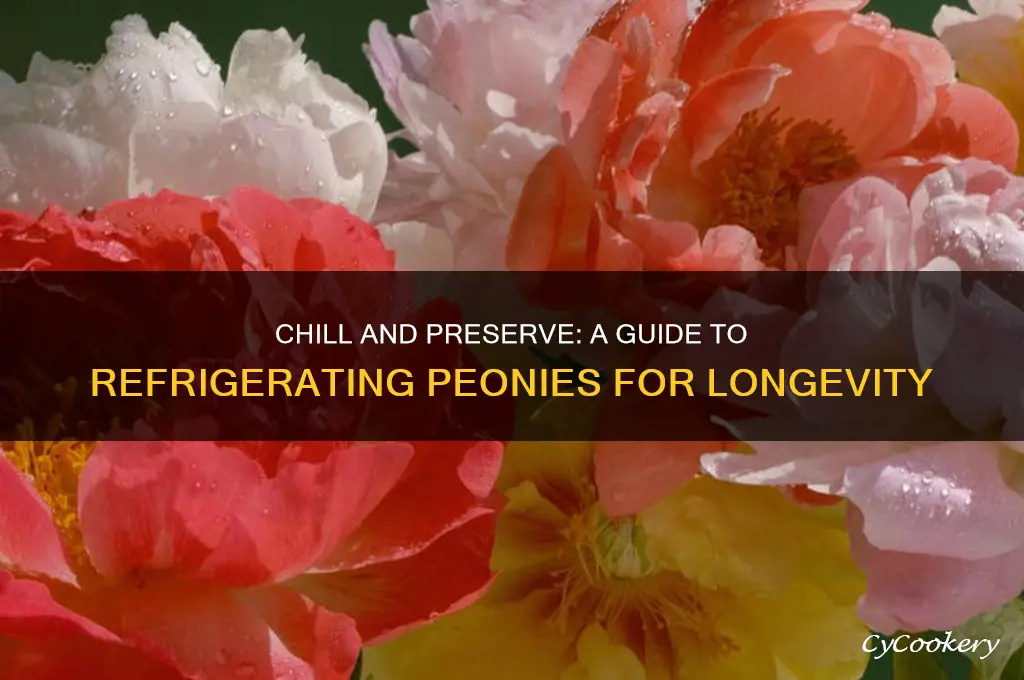 how to save peonies in the refrigerator