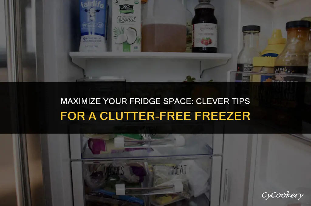 how to save space in a refrigerator freezer