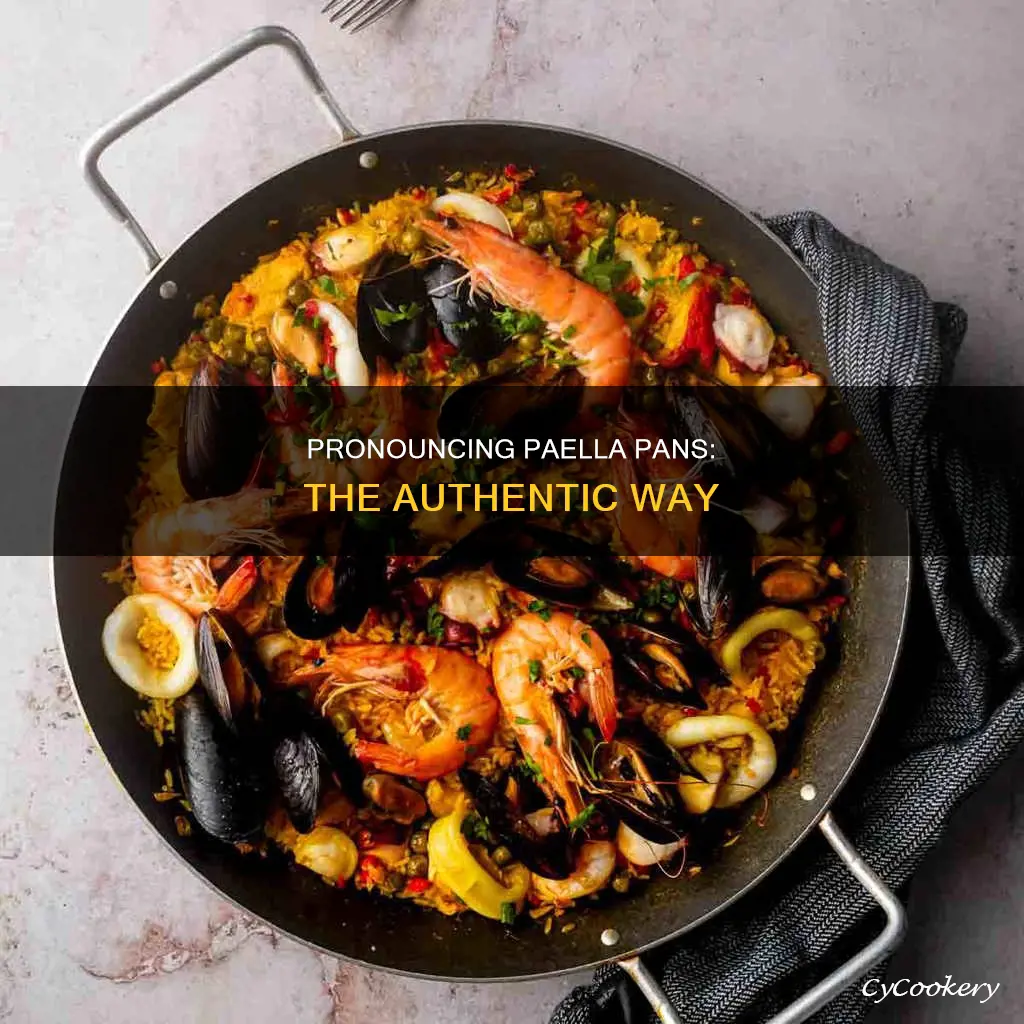 how to say paella pan