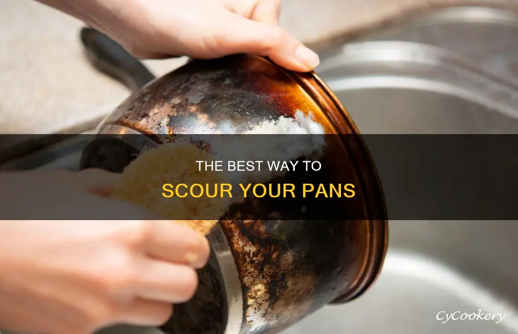 how to scour a pan