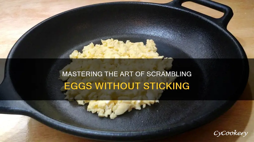 how to scramble eggs without sticking to pan