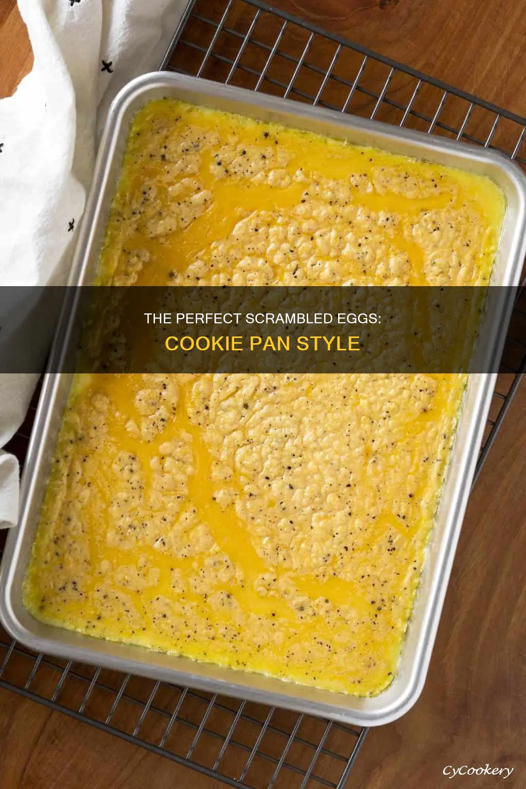 how to scrambled eggs on cookie pan