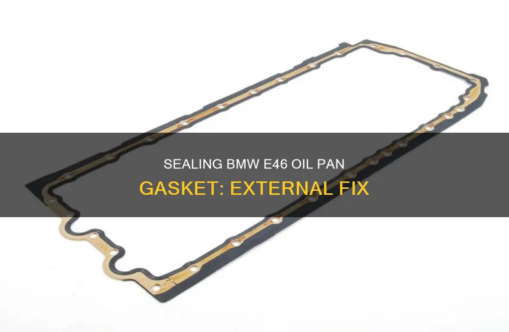 how to seal bmw e46 oil pan gasket from outside