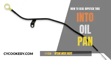 Sealing Dipstick Tube: Guide for Oil Pan Insertion