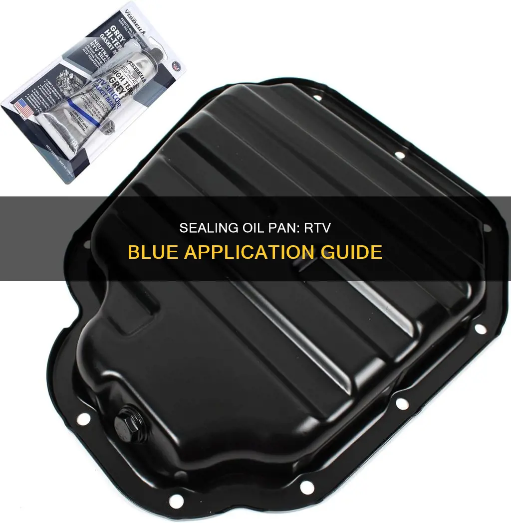 how to seal oil pan with rtv blue