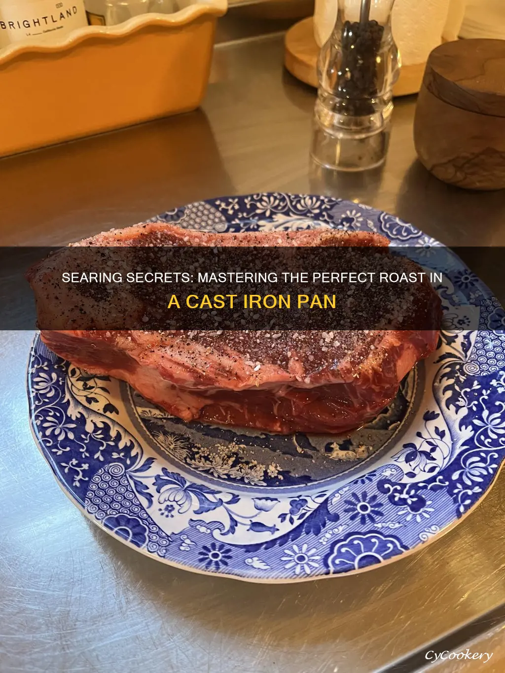 how to sear a roast in a cast iron pan