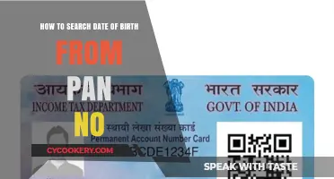 PAN Card Date of Birth Retrieval