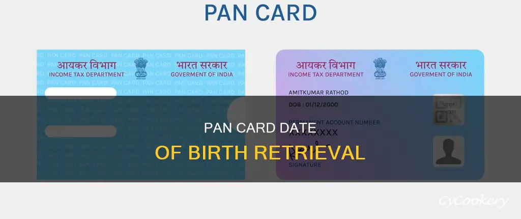how to search date of birth from pan no