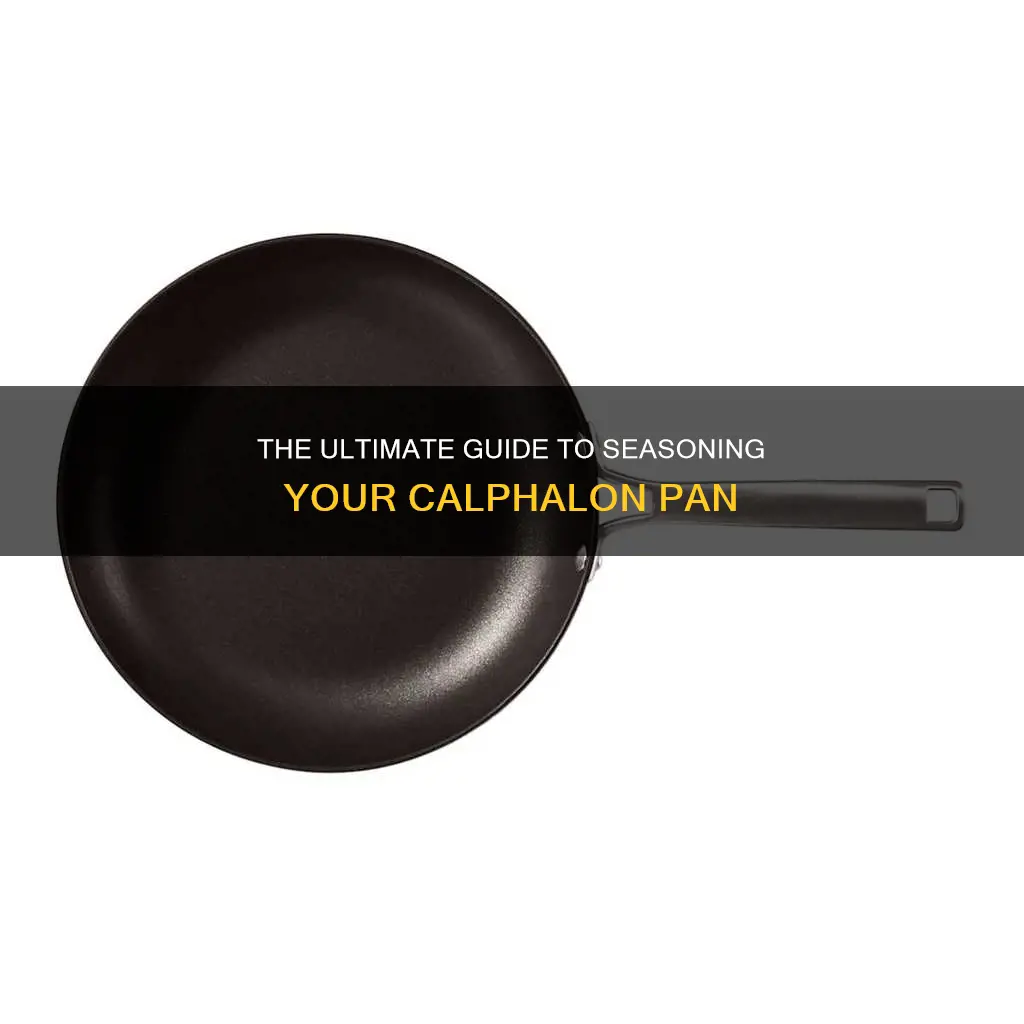 how to season a calphalon pan