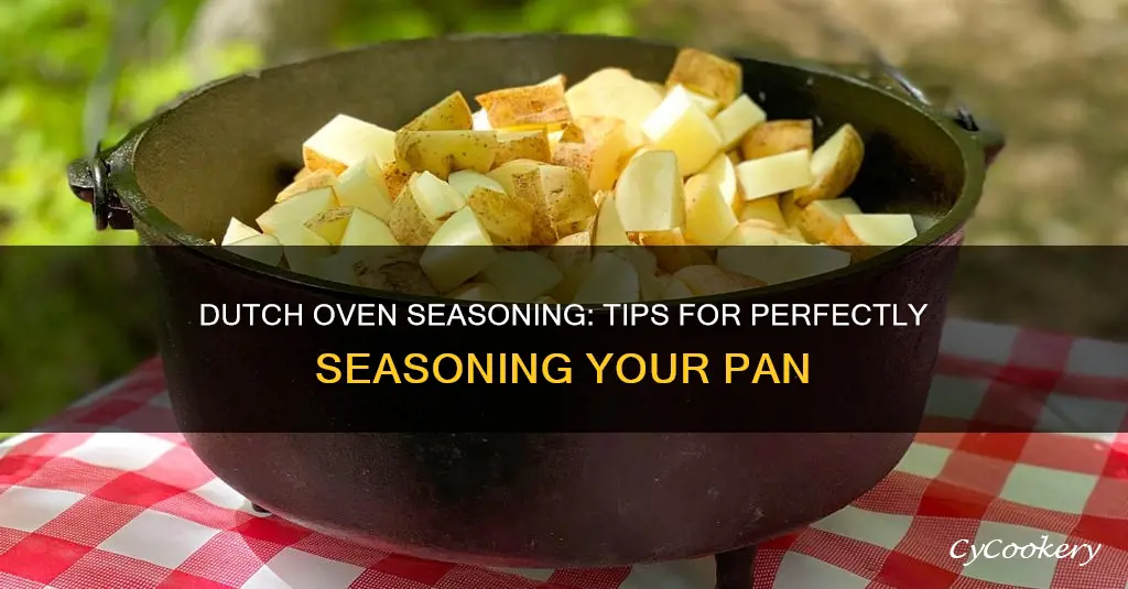 how to season a dutch oven pan