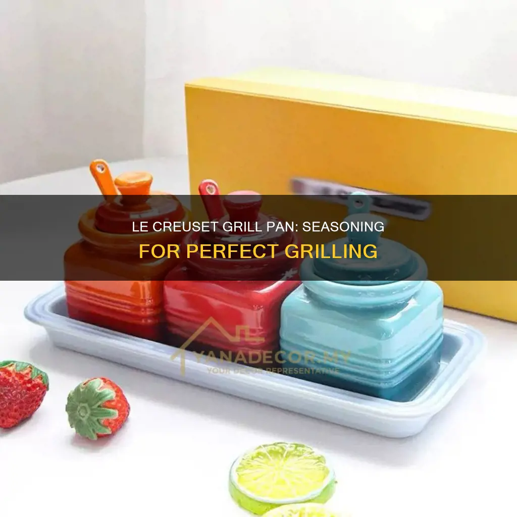 how to season a le creuset grill pan