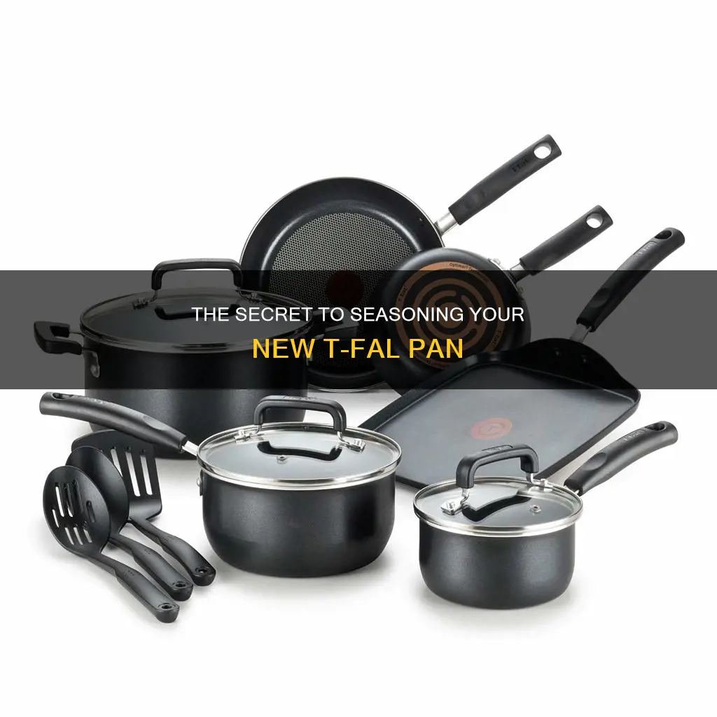 how to season a new t fal pan