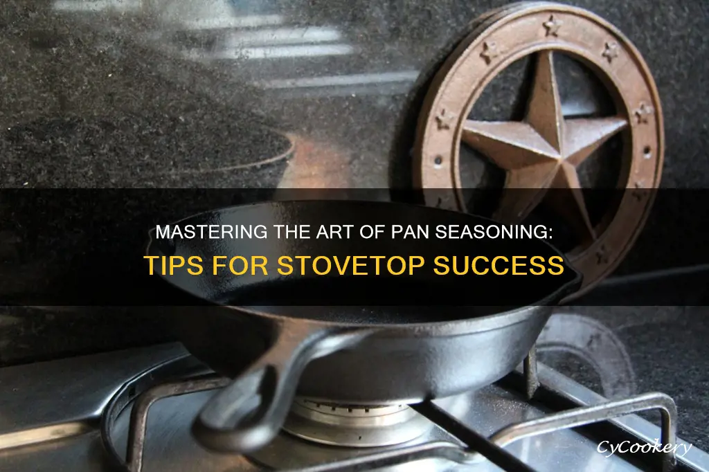 how to season a pan on the stove